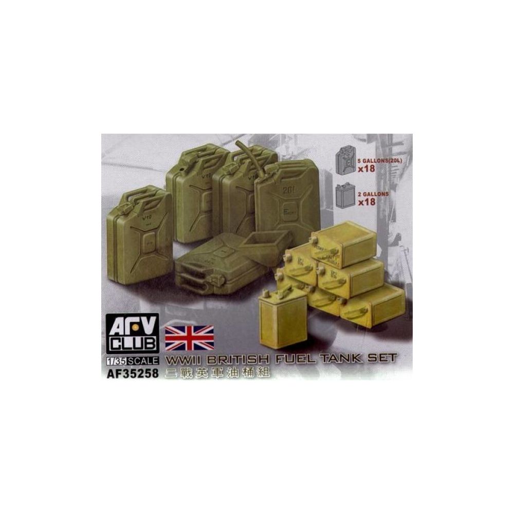 Afv Club - British Fuel Tank Set - Décor Modélisme - Accessoires maquettes