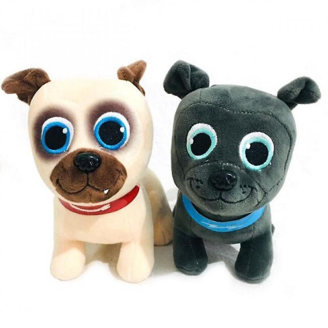 Universal - Animaux en peluche 2pcs/lot 20cm chiot PALS peluche jouet bingo et Lori animal chien Prush jouet poupée en peluche douce pour bébé anniversaire X-MAS cadeau(Coloré) - Doudous