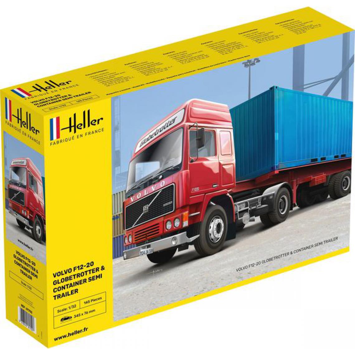 Heller - F12-20 Globetrotter & Container semi trailer - 1:32e - Heller - Accessoires et pièces