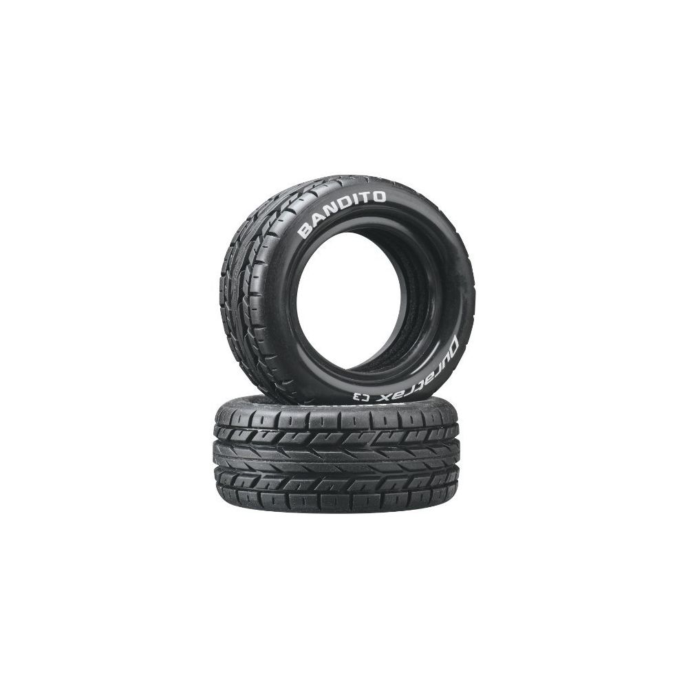 Duratrax - Duratrax Bandito 110 Scale RC 4WD Buggy Front Tires with Foam Inserts C3 Super Soft Compound Unmounted (Set of 2) - Accessoires et pièces