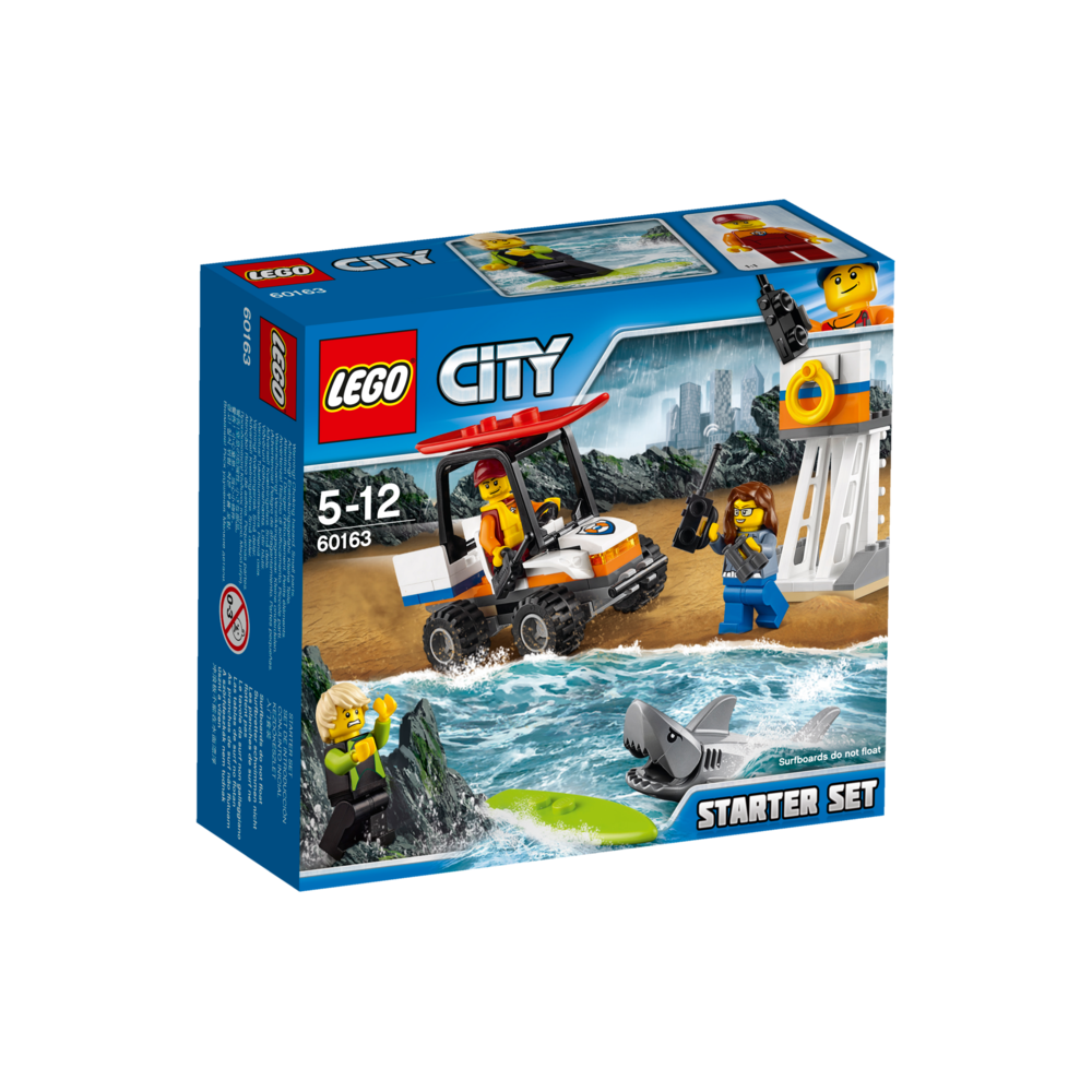 Lego - LEGO® City - Ensemble de démarrage des gardes-côtes - 60163 - Briques Lego