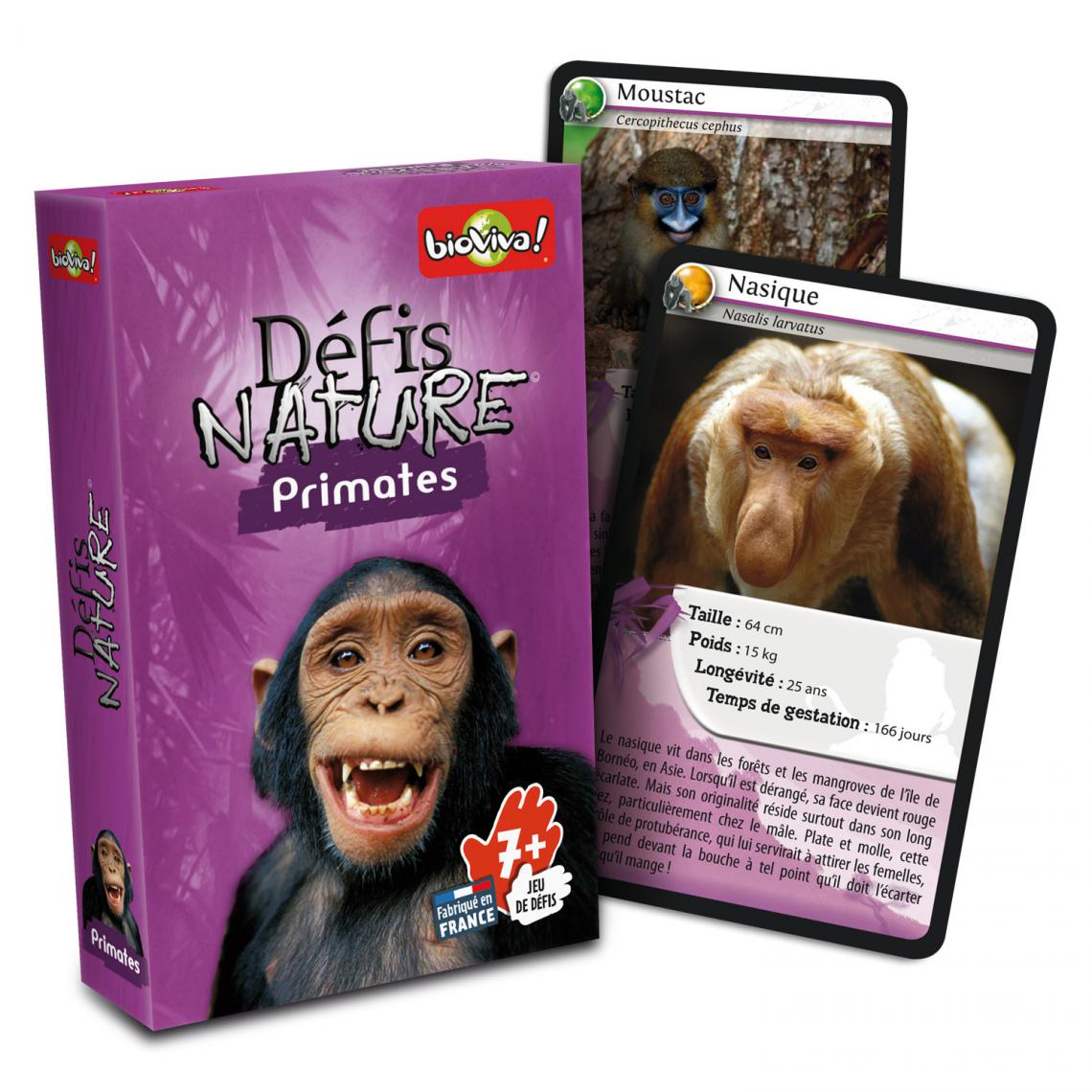 Bioviva - Defis Nature Primates - Jeux de cartes