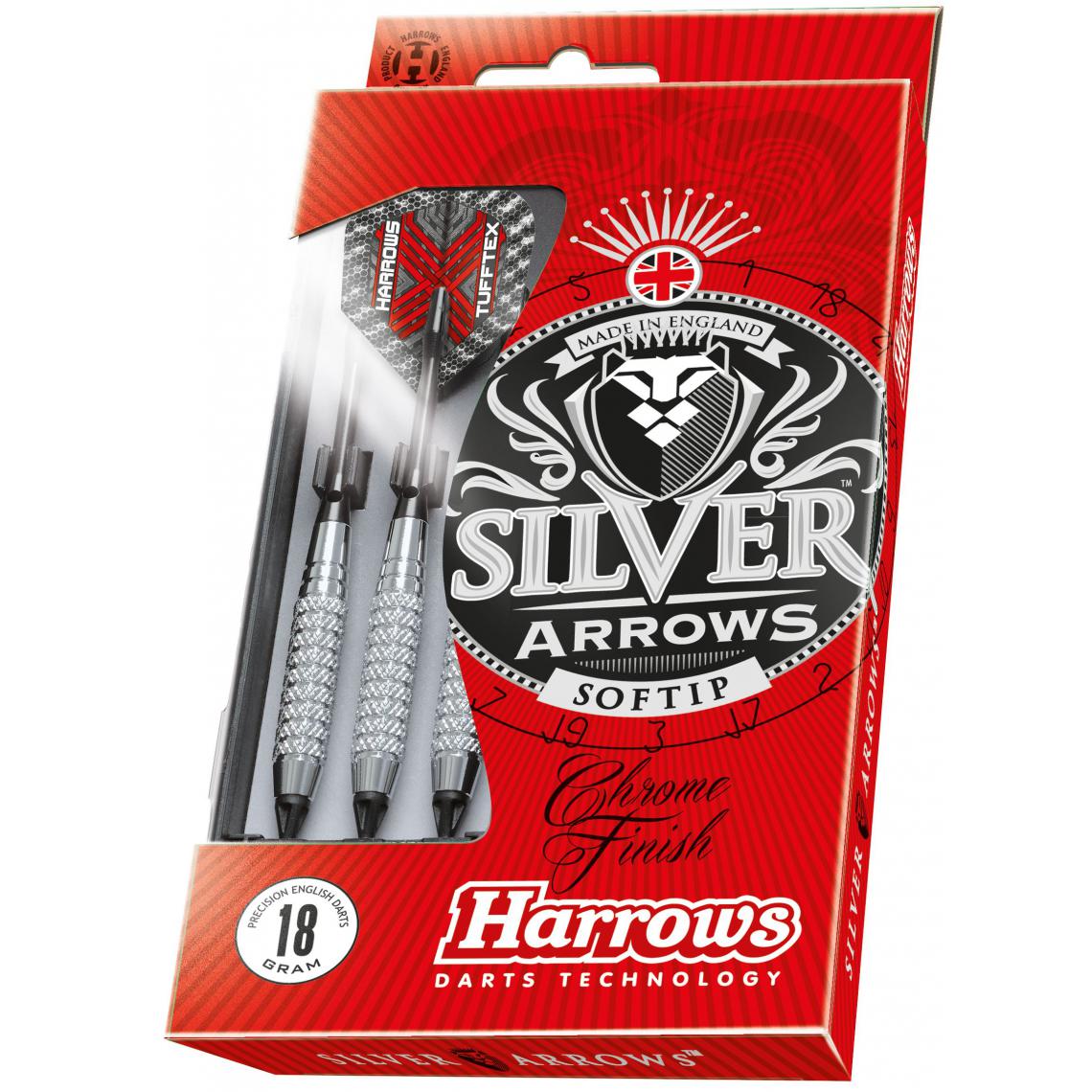 Harrows - Fléchettes HARROWS Silver Arrow 18 pointe nylon (Plusieurs modèles) 18GR - Fléchettes