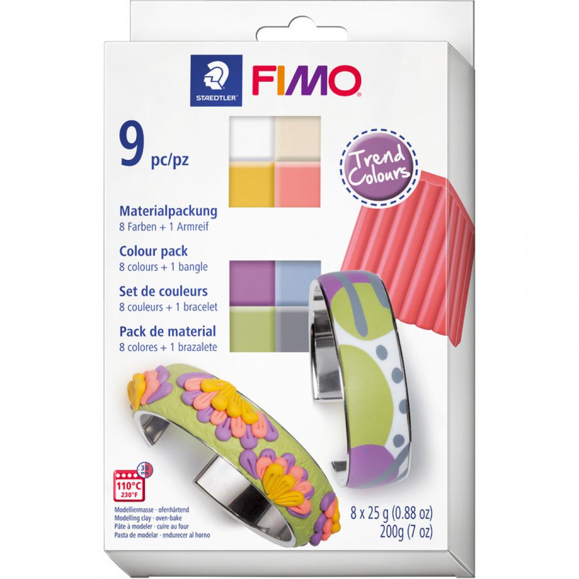 Fimo - FIMO SOFT Kit de pâte à modeler 'Trend Colours', kit de 8 () - Modelage