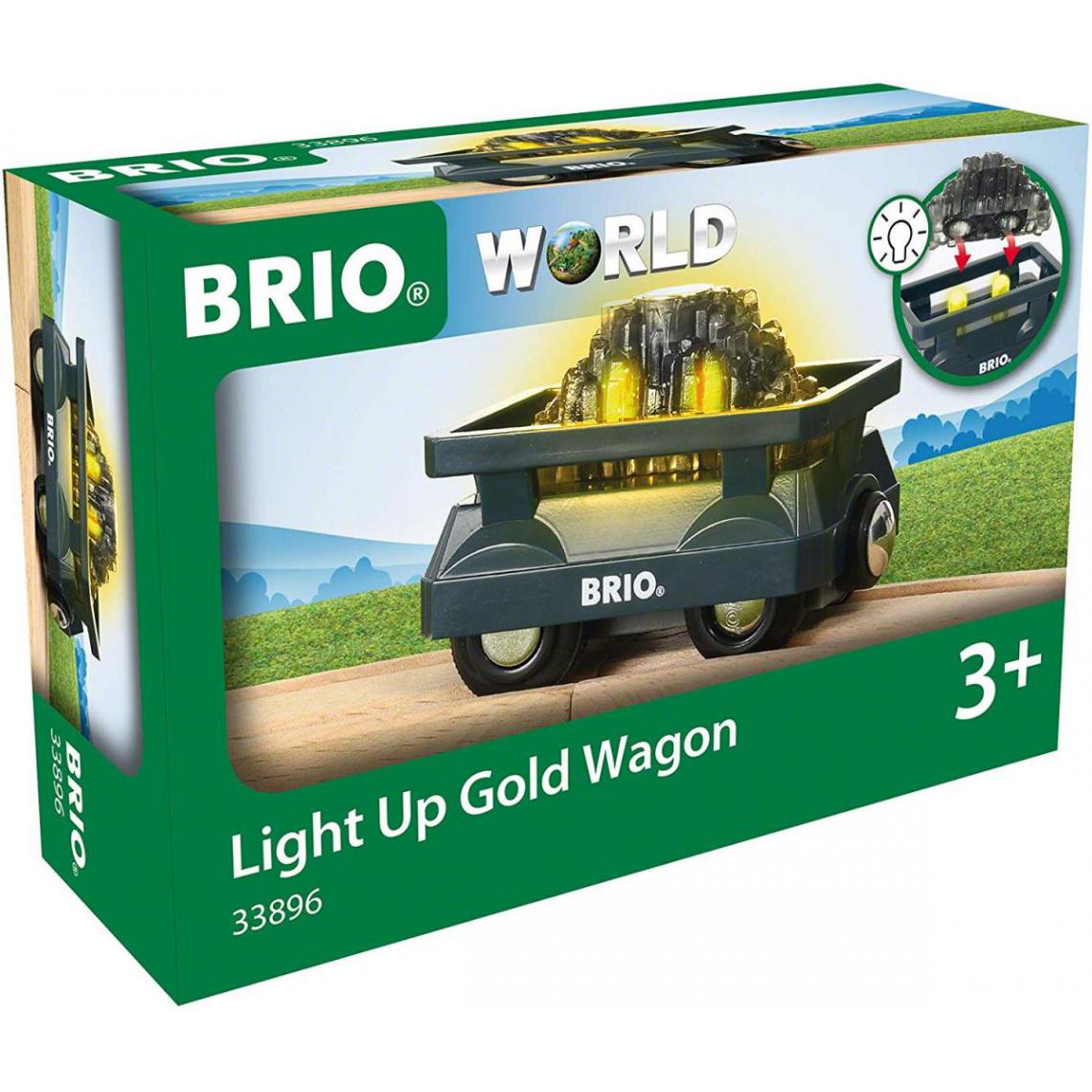 BRIO - Brio 33896 Wagon lumineux charge d or - Voitures