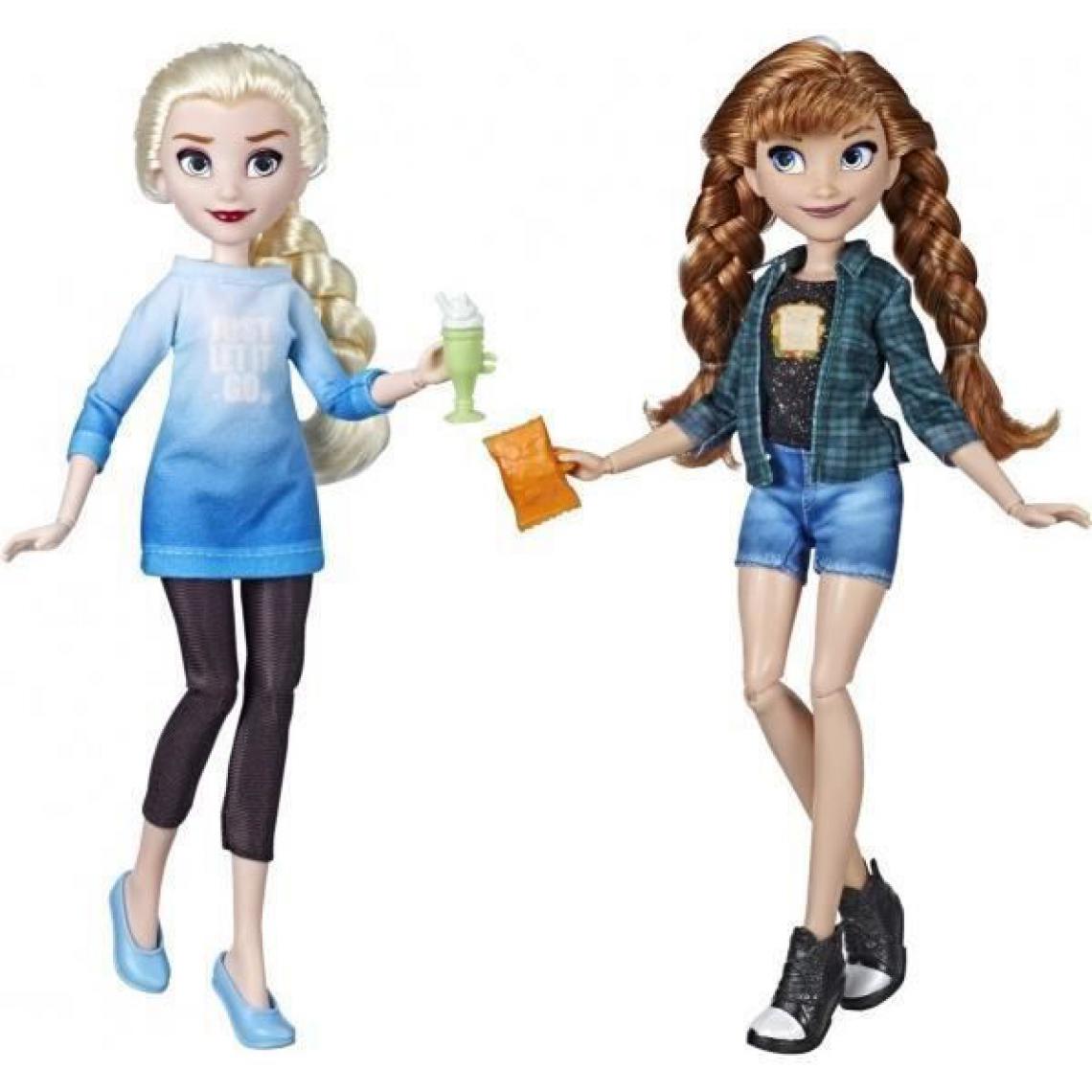 Disney Montres - Disney Princesses La Reine des Neiges - Poupees tendances Comfy Squad Elsa et Anna - 30 cm - Poupées