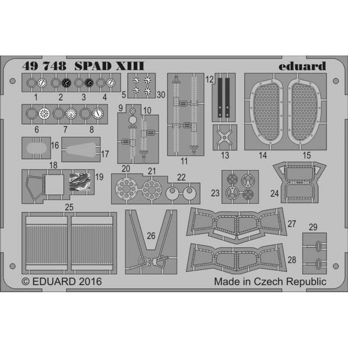 Eduard - SPAD XIII for Revell - 1:48e - Eduard Accessories - Accessoires et pièces