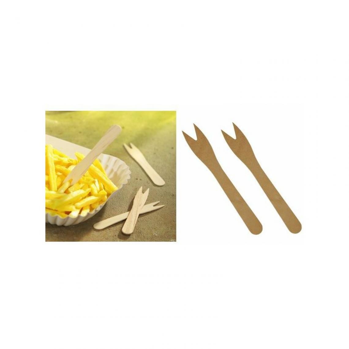 PAPSTAR - PAPSTAR Fourchette à frites 'pure', longueur: 121 mm () - Cuisine et ménage