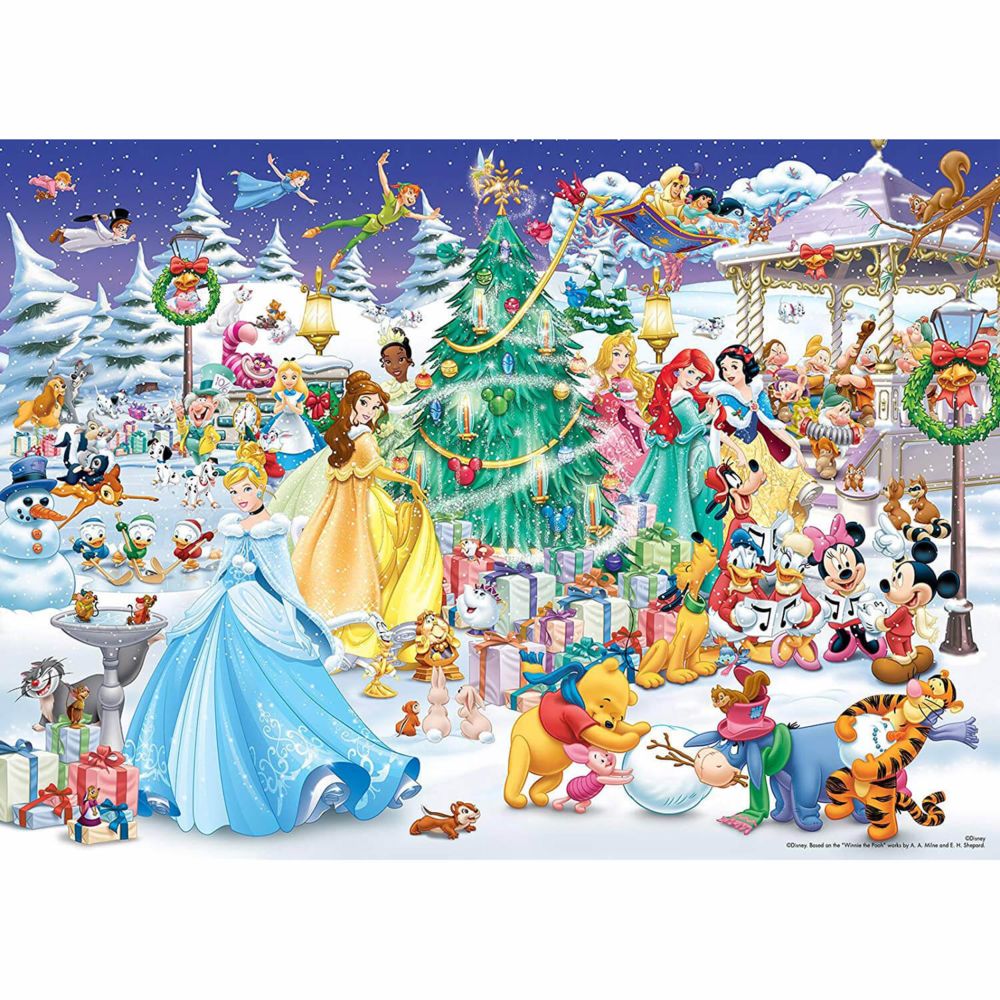 King Puzzles - Puzzle 1000 pièces : Le Pays des Merveilles en hiver, Disney - Animaux