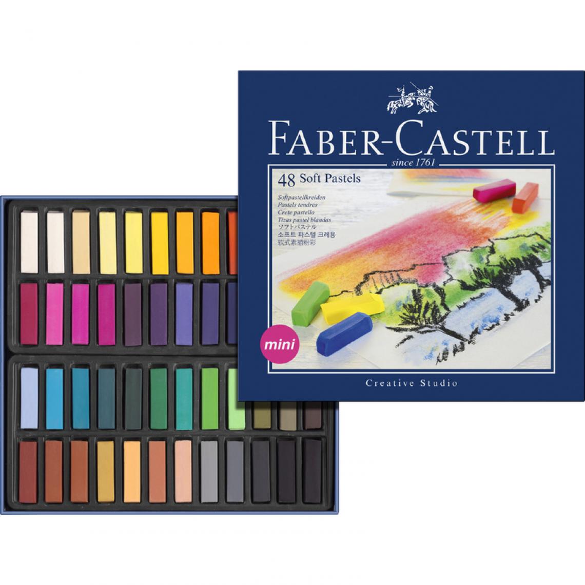 Faber-Castell - FABER-CASTELL Pastel tendre CREATIVE STUDIO, étui de 48 () - Bricolage et jardinage