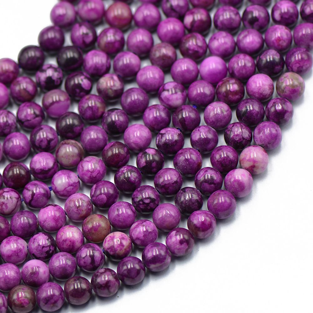 marque generique - Violet Charoïte ronde pierres précieuses - Perles