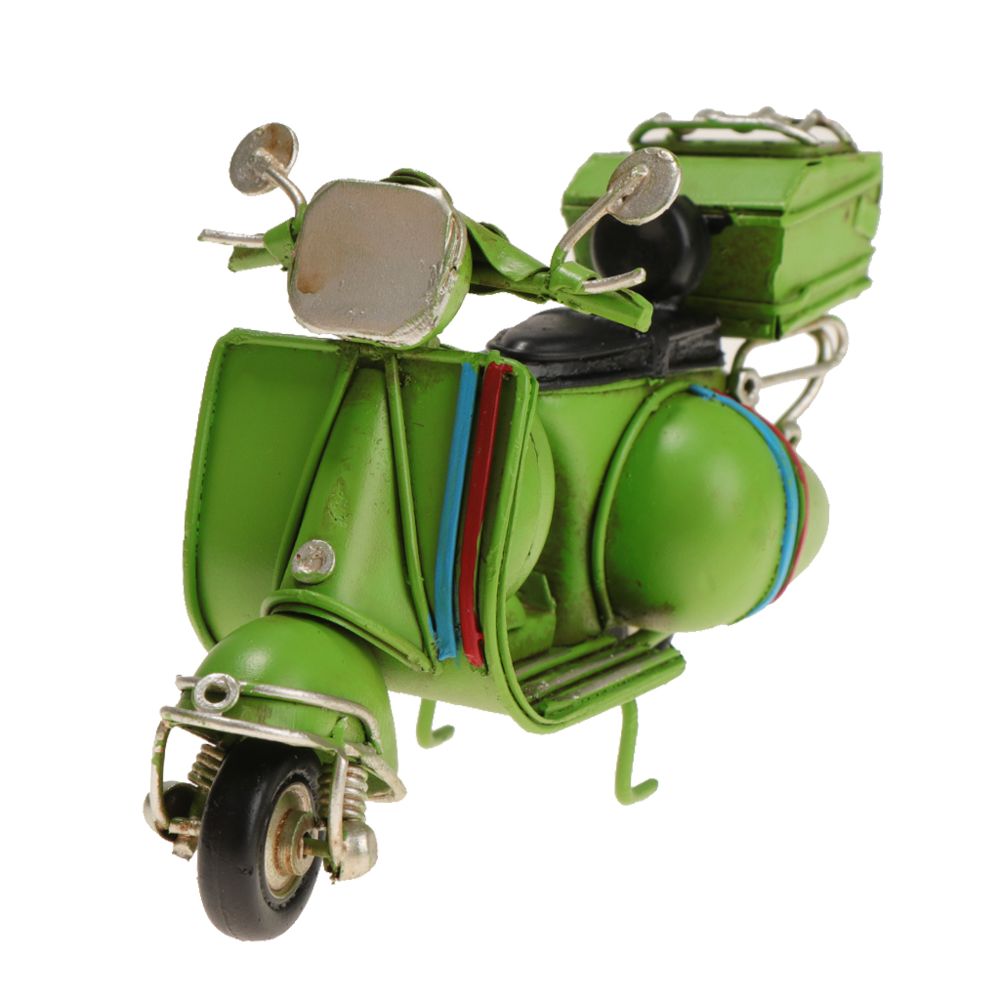 marque generique - Vintage moto modèle à la main mini voiture bar décor enfants cadeau jouet vert - Voitures