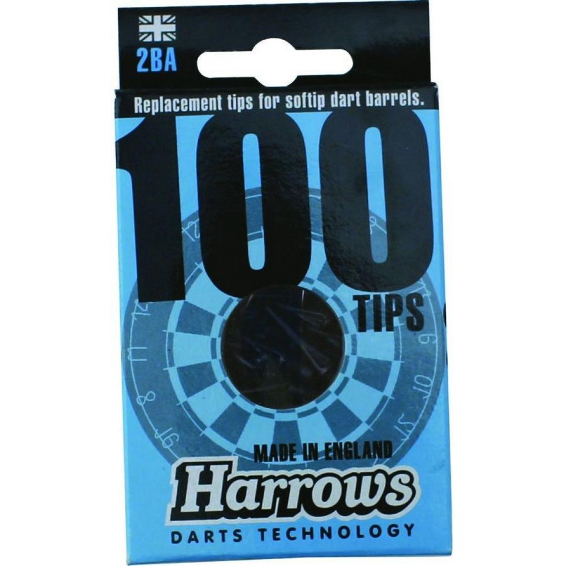 Harrows - Blister 100 pointes HARROWS 2BA DIMPLE (Plusieurs coloris) Blanc - Accessoires fléchettes