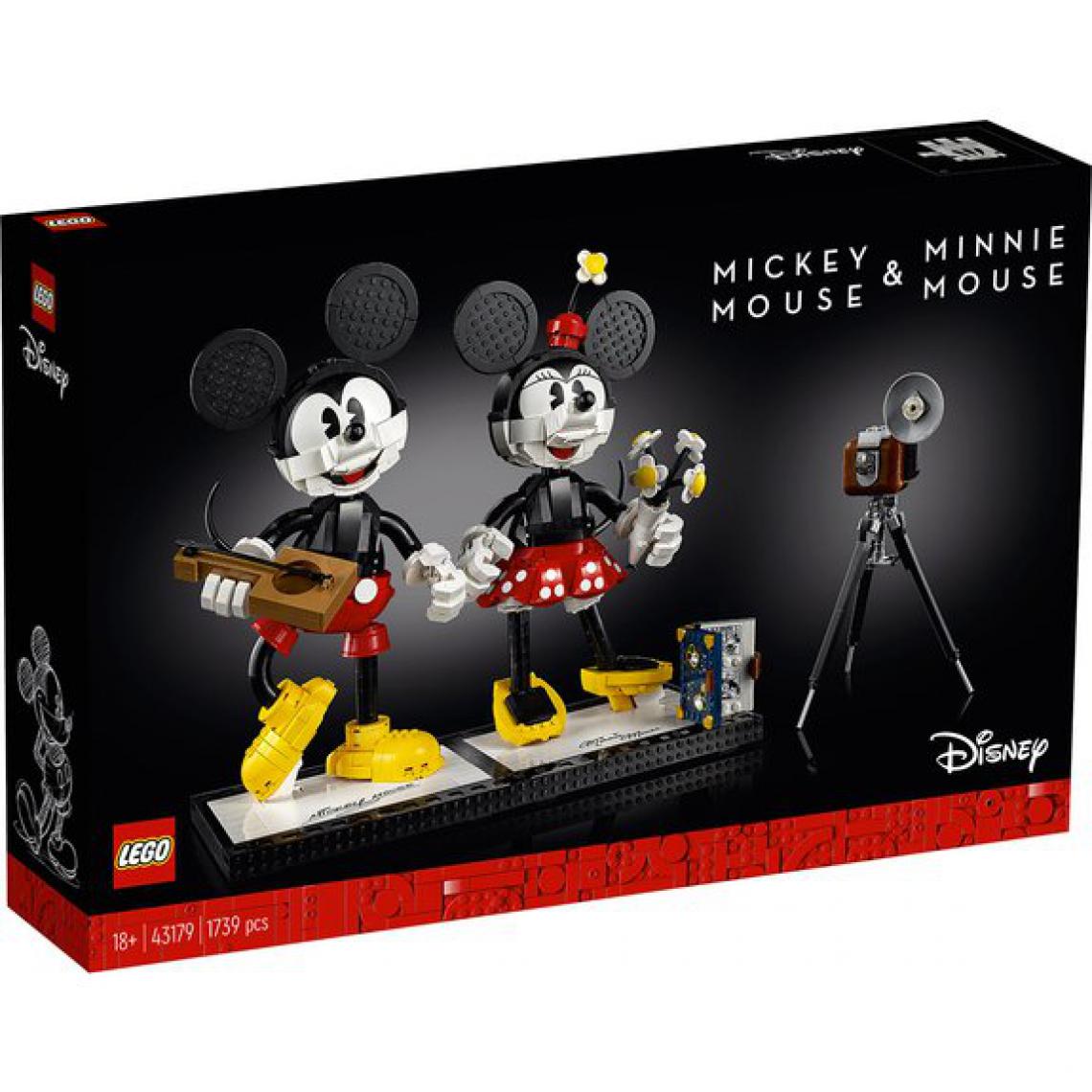 Ludendo - Personnages à construire Mickey Mouse et Minnie Mouse LEGO Disney 43179 - Briques et blocs