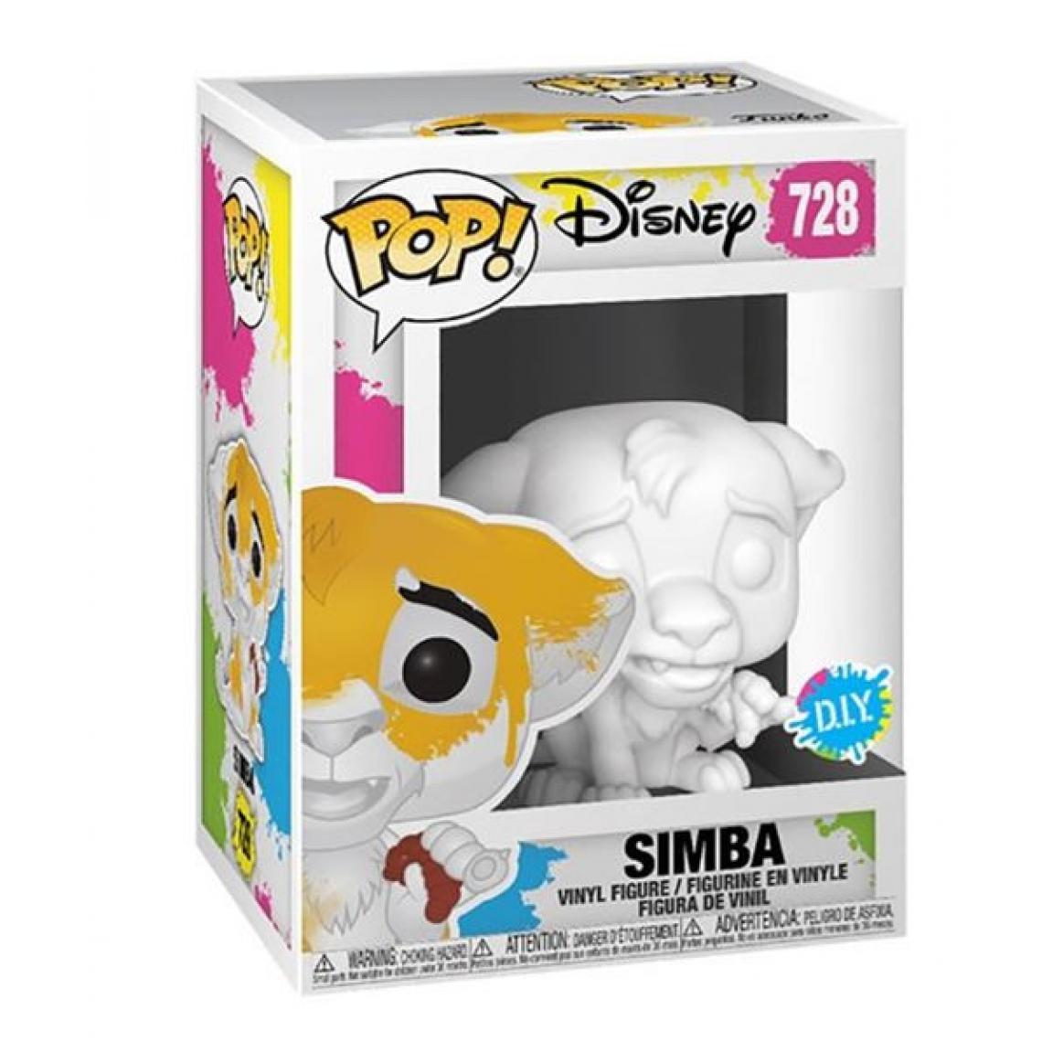 Funko - Figurine Funko Pop Disney Lion King Simba DIY - Animaux