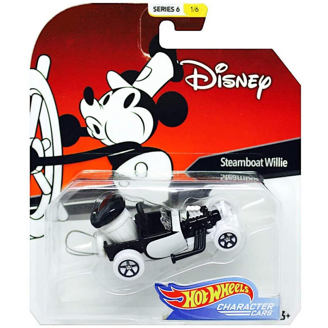 Hot Wheels - véhicule Steamboat Willie Character Car, Series 6 - Voiture de collection miniature