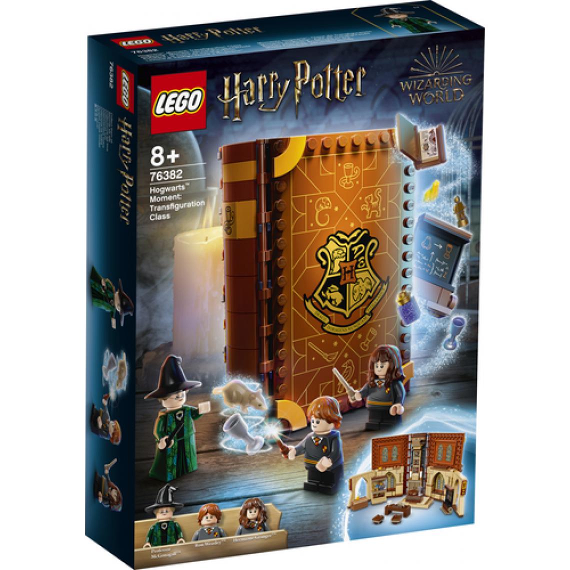 Lego - LEGO Harry Potter™ 76382 Poudlard: Le cours de métamorphose , livre qui révelant Hermione Granger, Ron Weasley et le professeur - Briques Lego