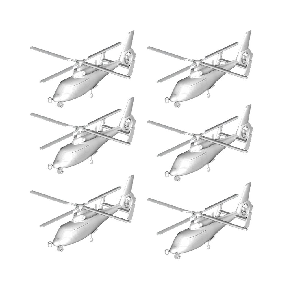 Trumpeter - Maquettes hélicoptères : Set de 6 hélicoptères Z-9 chinois - Hélicoptères