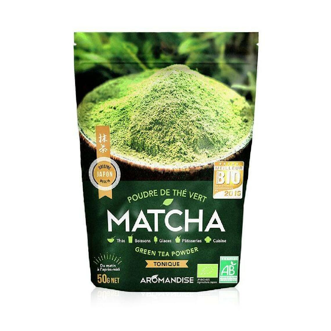 Aromandise - Poudre de thé vert bio japonais Matcha 50 g - Kits créatifs