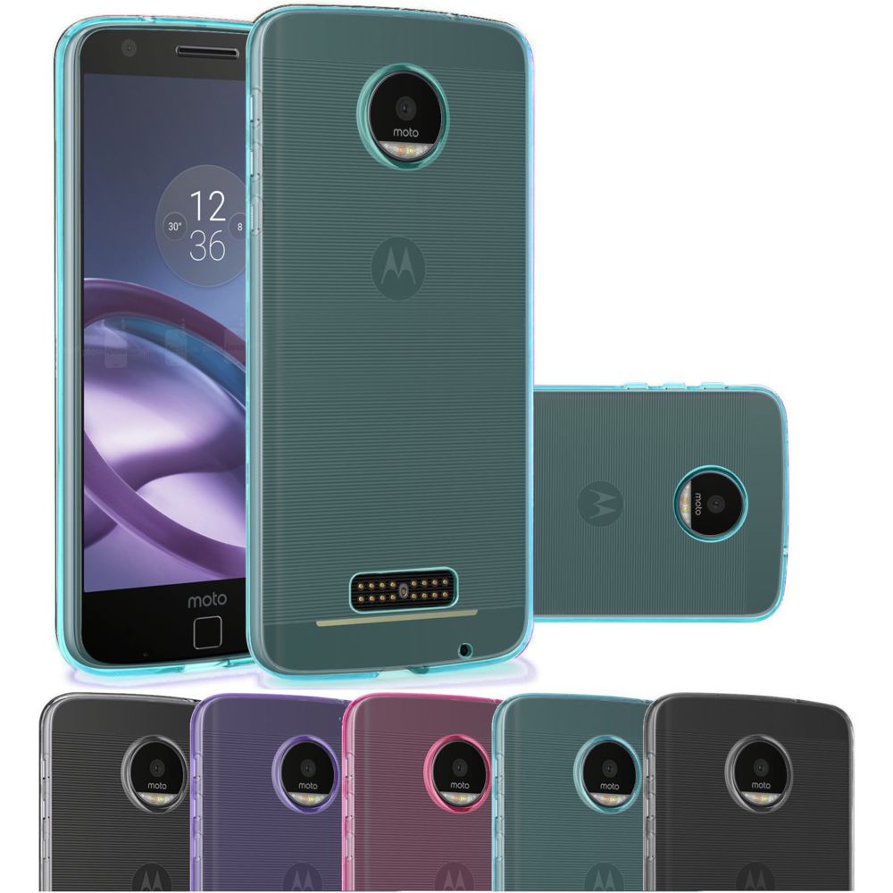 marque generique - Motorola Moto Z Housse Etui Housse Coque de protection Silicone TPU Gel Jelly - Bleu Lagon - Autres accessoires smartphone
