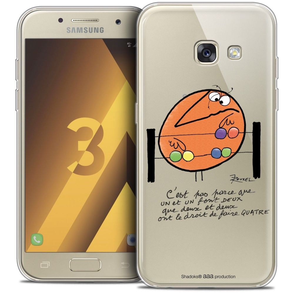 Caseink - Coque Housse Etui Samsung Galaxy A3 2017 (A320) [Crystal HD Collection Les Shadoks ? Design Mathématique - Rigide - Ultra Fin - Imprimé en France] - Coque, étui smartphone