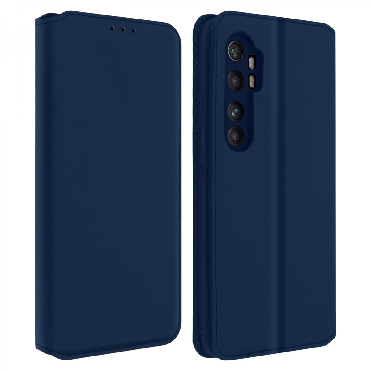 Avizar - Housse Xiaomi Mi Note 10 Lite Étui Folio Portefeuille Fonction Support bleu - Coque, étui smartphone
