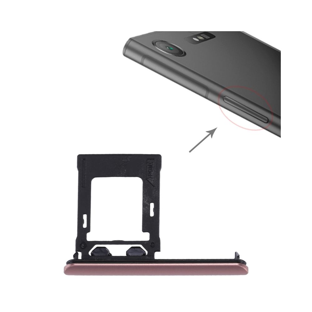 Wewoo - Pour Sony Xperia XZ1 SIM rose / Micro SD Carte Plateau Pièce détachée - Autres accessoires smartphone