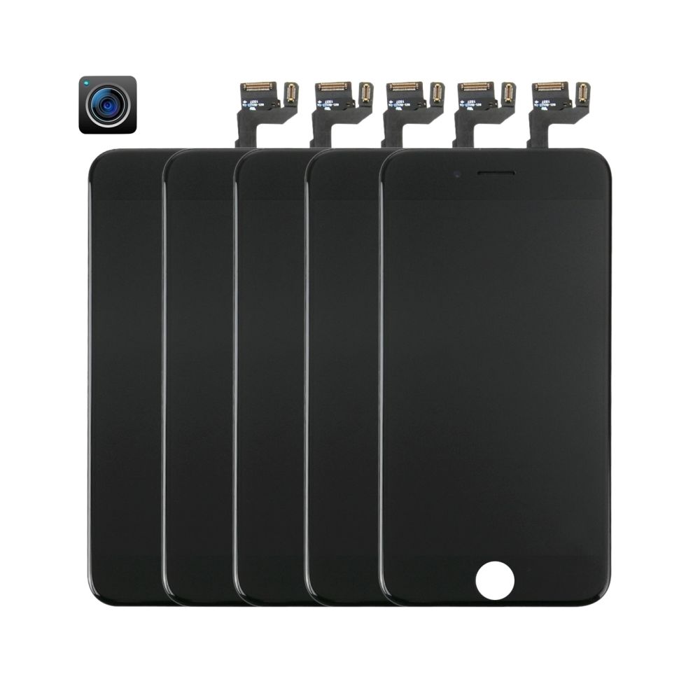 Wewoo - Pour iPhone 6s caméra frontale noir + LCD + cadre + pavé tactile Assemblage de numériseur 5 PCS pièce détachée 4 en 1 - Autres accessoires smartphone