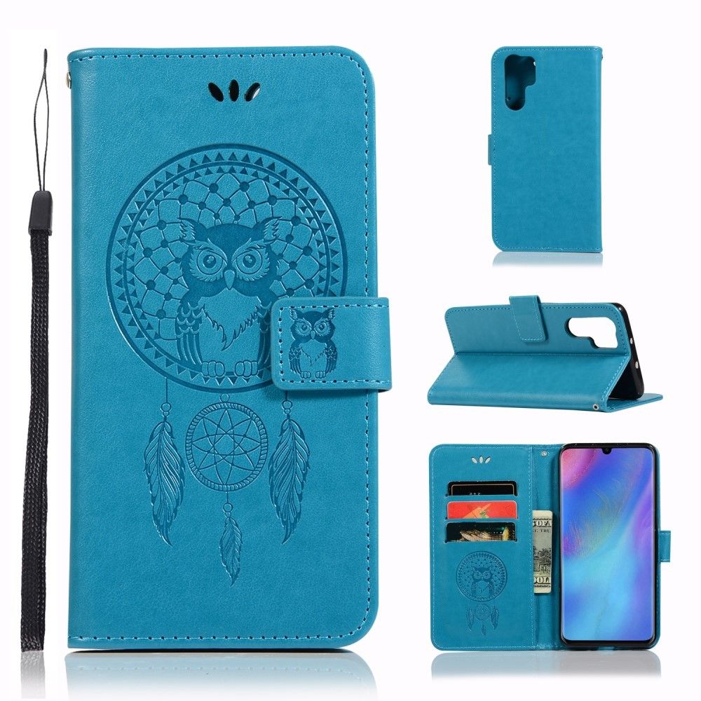 marque generique - Etui en PU hibou capteur de rêves bleu pour votre Huawei P30 Pro - Autres accessoires smartphone