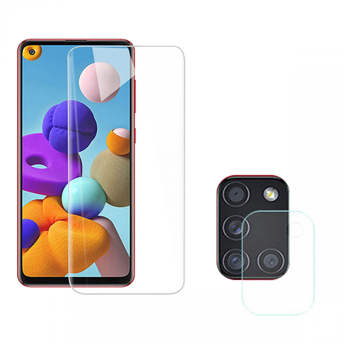 Phonecare - Kit Film Hydrogel Full Coque Avant + Film de Verre pour Caméra Arrière Arrière pour Samsung Galaxy M30S - Coque, étui smartphone