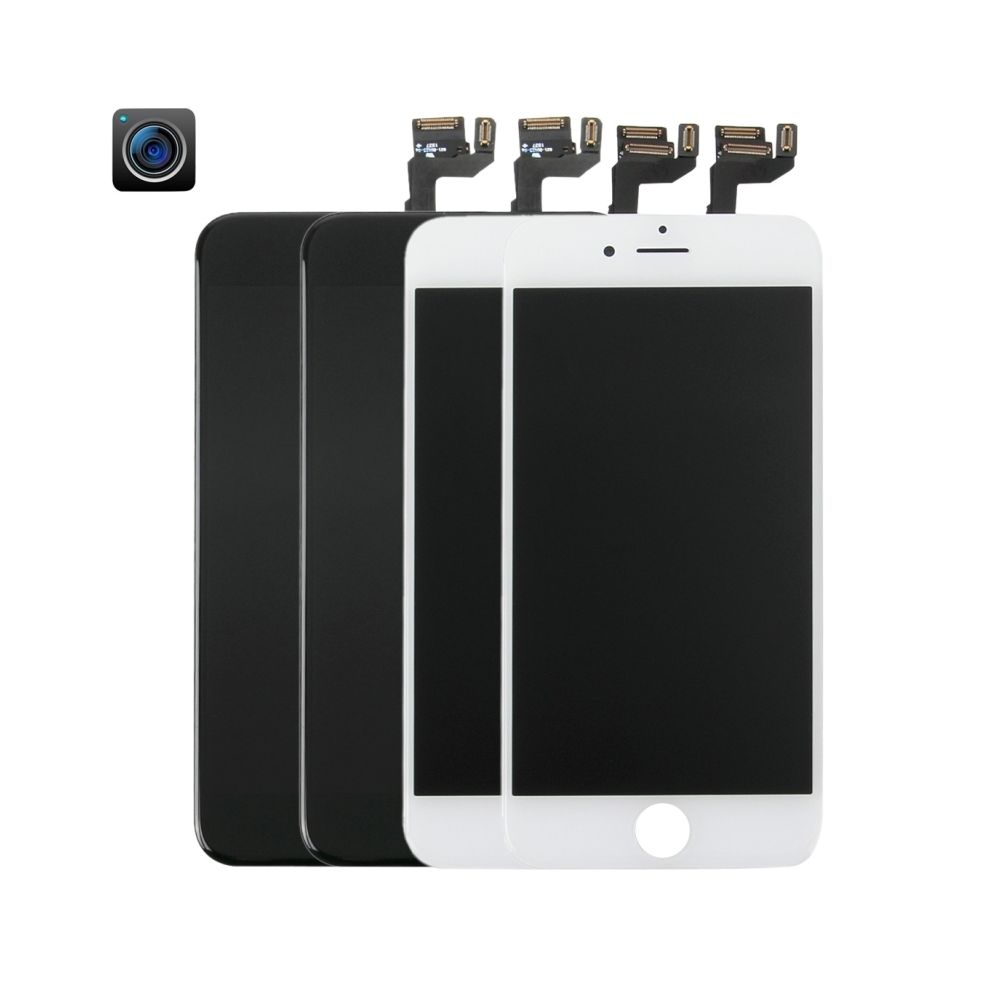 Wewoo - Pour iPhone 6s caméra frontale noir et blanc + LCD + cadre + pavé tactile Assemblage de numériseur 2 PCS + 2 PCS pièce détachée 4 en 1 - Autres accessoires smartphone