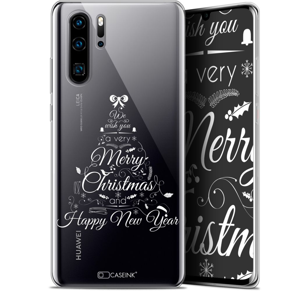 Caseink - Coque Pour Huawei P30 Pro (6.47 ) [Gel HD Collection Noël 2017 Design Calligraphie - Souple - Ultra Fin - Imprimé en France] - Coque, étui smartphone
