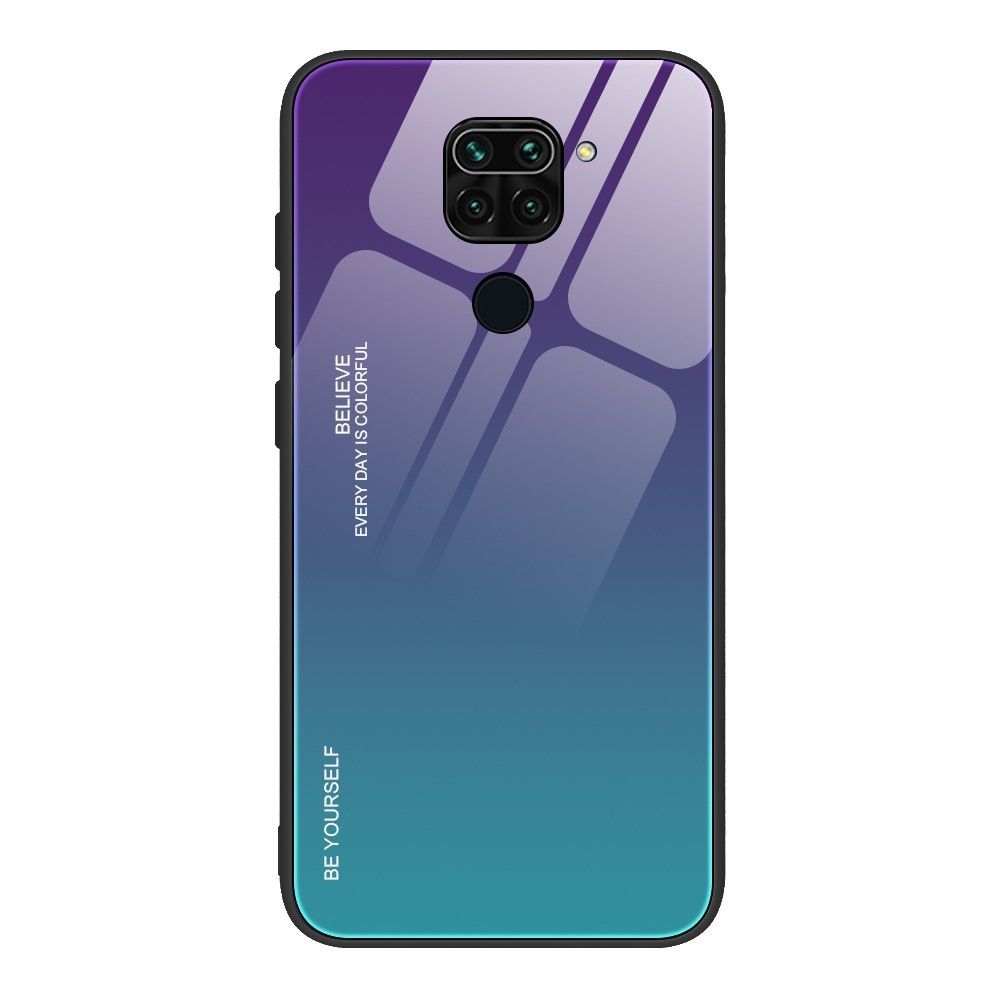 Generic - Coque en TPU hybride de couleur dégradé violet/bleu pour votre Xiaomi Redmi Note 9 - Coque, étui smartphone