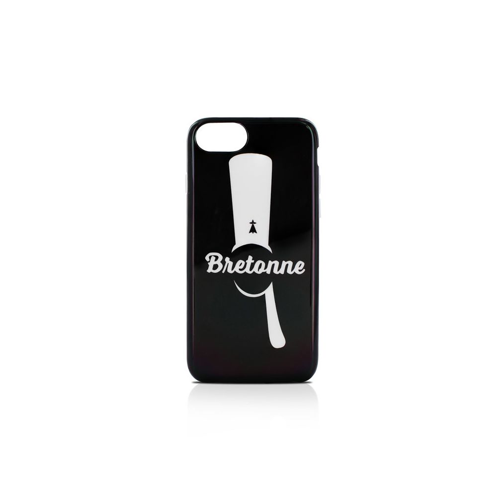 Mooov - Coque semi-rigide Bretagne bigoudène noire pour iPhone 6/6S/7/8 - Autres accessoires smartphone