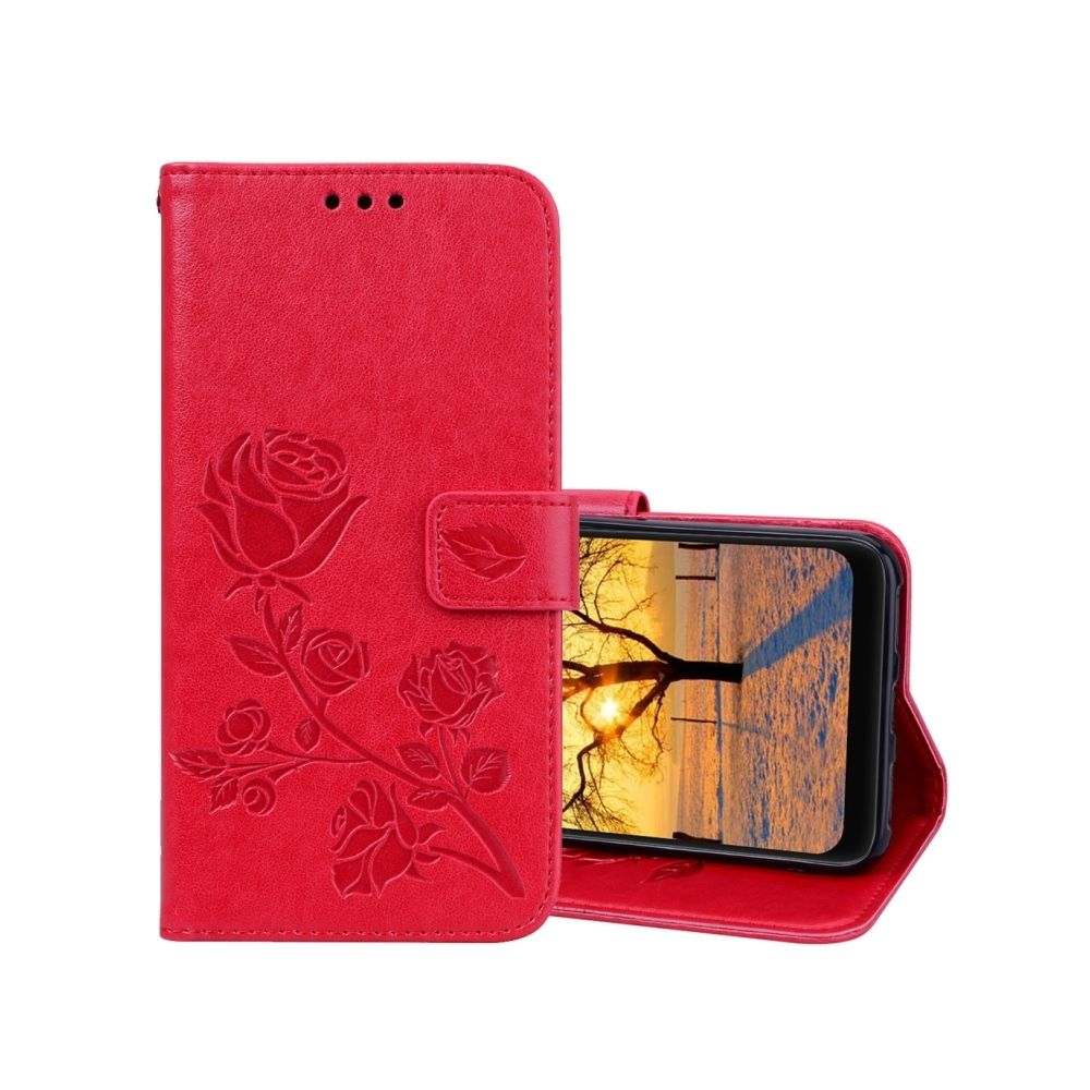 Wewoo - Housse en cuir PU à rabat horizontal Rose pour Xiaomi Pocophone F1, avec support, logements pour cartes et porte-monnaie (rouge) - Coque, étui smartphone