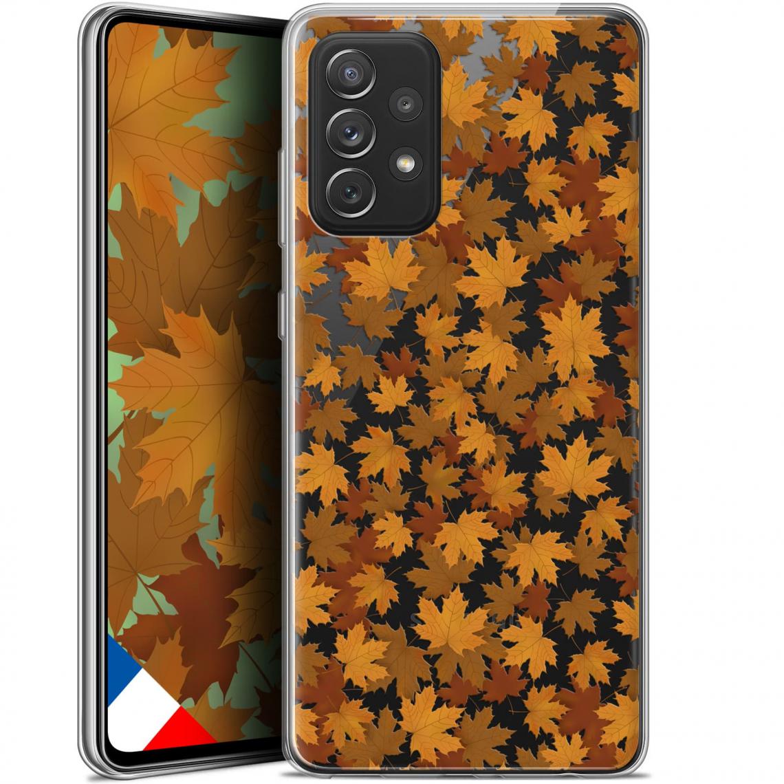 Caseink - Coque Pour Samsung Galaxy A72 4G/5G (6.7 ) [Gel HD Collection Autumn 16 Design Feuilles - Souple - Ultra Fin - Imprimé en France] - Coque, étui smartphone