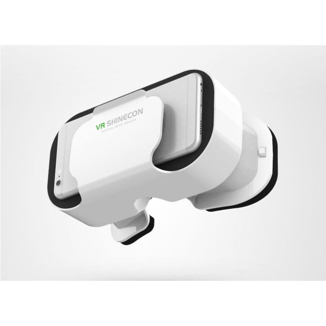 Shot - Casque VR 5.0 pour SAMSUNG Galaxy A8 Smartphone Realite Virtuelle Lunette Jeux 3D Reglable (BLANC) - Autres accessoires smartphone