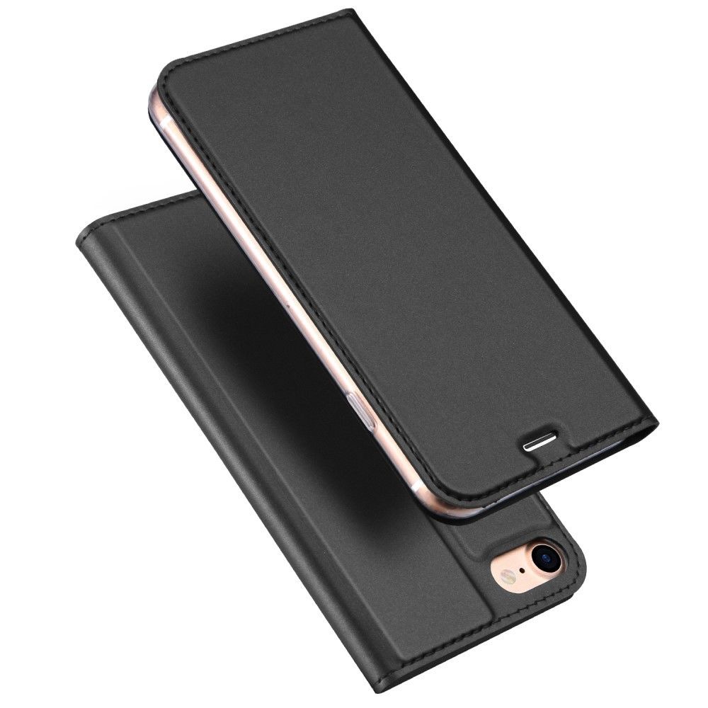 Dux Ducis - Etui en PU avec porte-carte noir pour votre Apple iPhone SE 2/iPhone 9 - Coque, étui smartphone