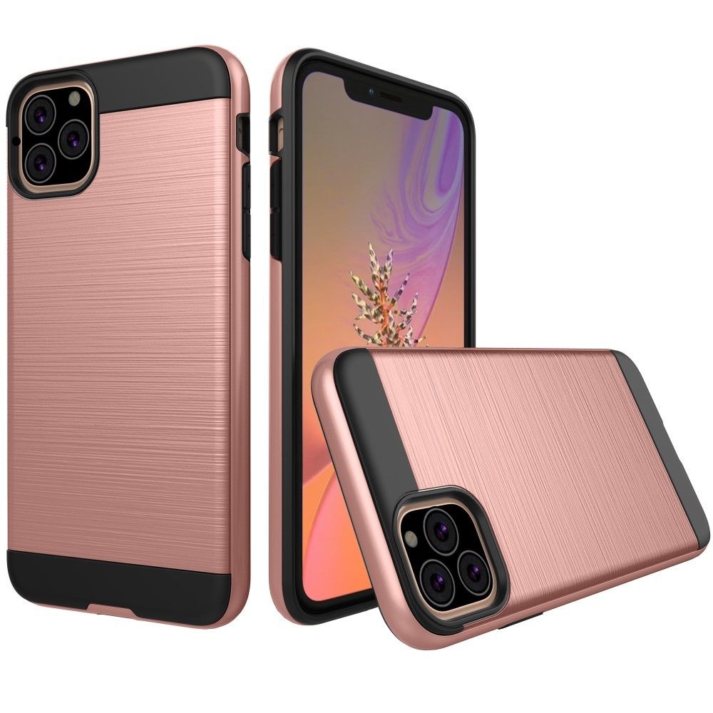 marque generique - Coque en TPU hybride or rose pour votre Apple iPhone XR 6.1 pouces (2019) - Coque, étui smartphone