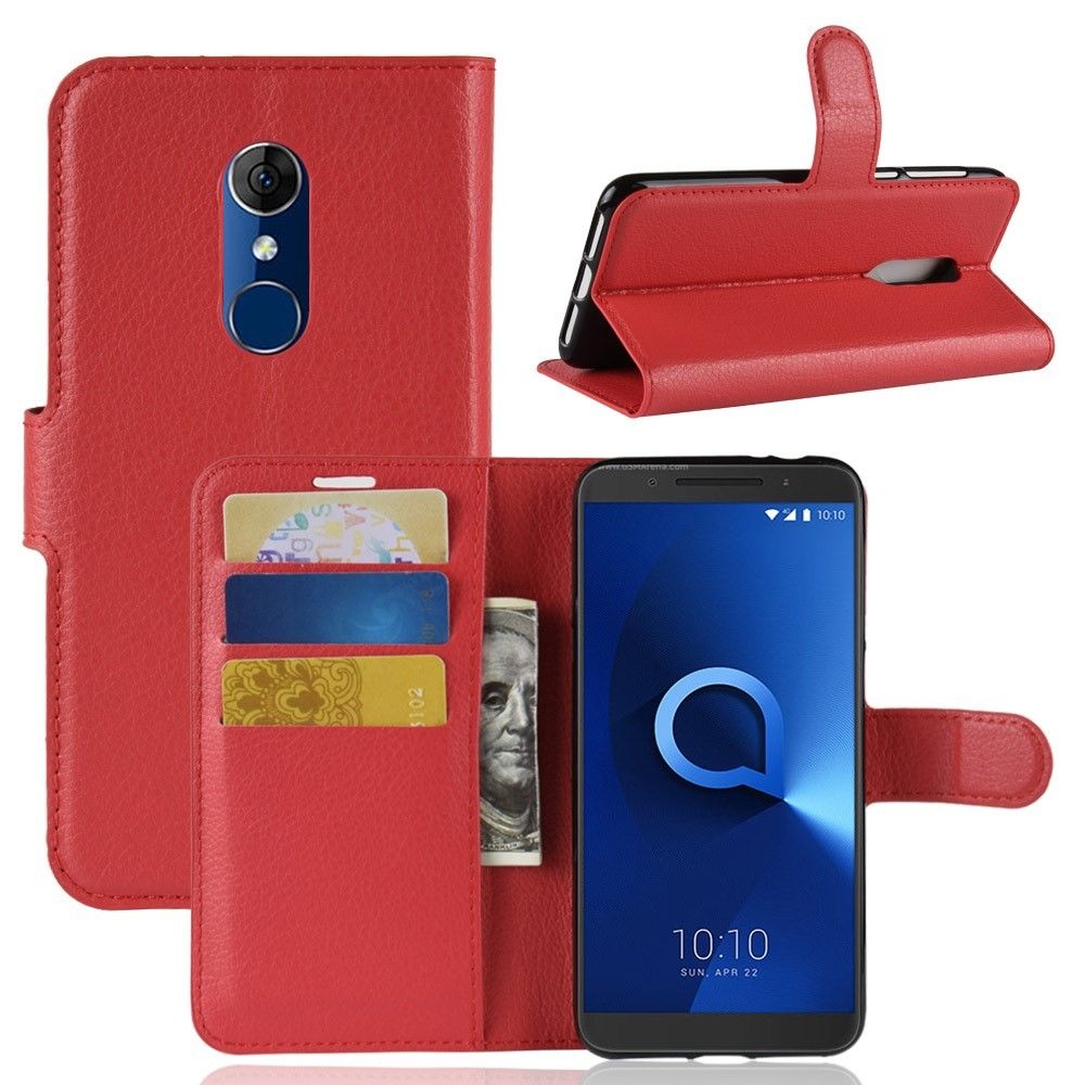 marque generique - Etui en PU rouge pour votre Alcatel 3 - Autres accessoires smartphone