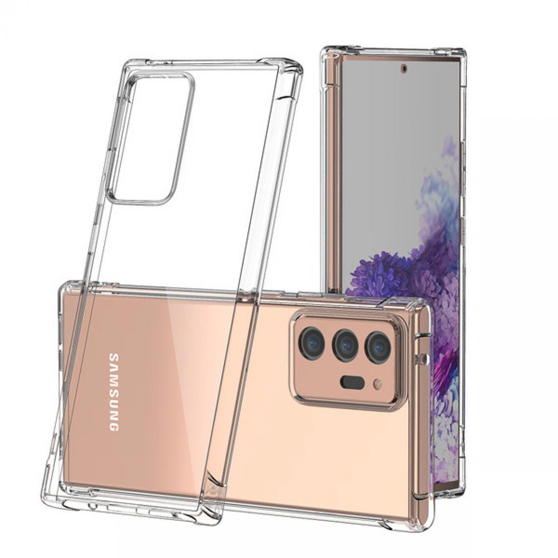 Shot - Coque Silicone Anti-Chocs pour "SAMSUNG Galaxy Note 20 Ultra" Transparente Protection Gel Souple (TRANSPARENT) - Coque, étui smartphone