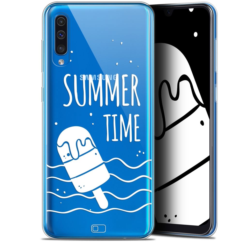 Caseink - Coque Pour Samsung Galaxy A50 (6.4 ) [Gel HD Collection Summer Design Summer Time - Souple - Ultra Fin - Imprimé en France] - Coque, étui smartphone
