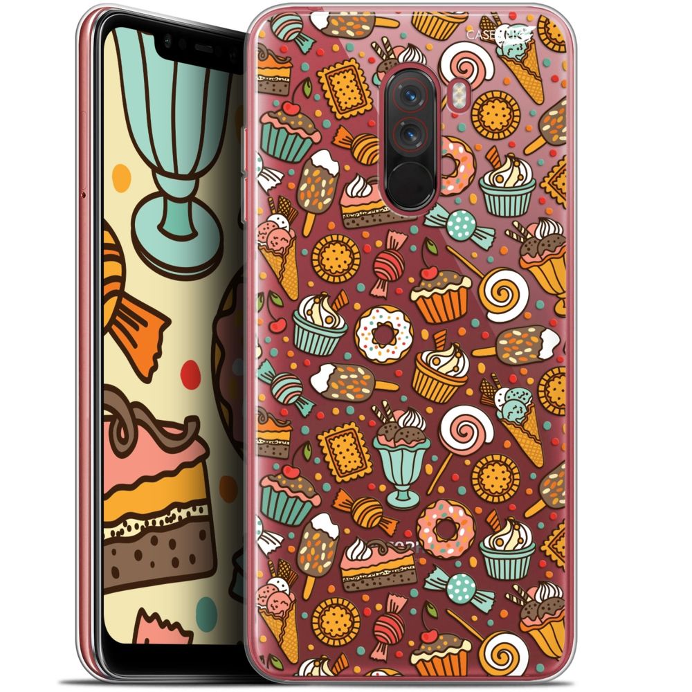 Caseink - Coque arrière Xiaomi Pocophone F1 (6.18 ) Gel HD [ Nouvelle Collection - Souple - Antichoc - Imprimé en France] Bonbons - Coque, étui smartphone