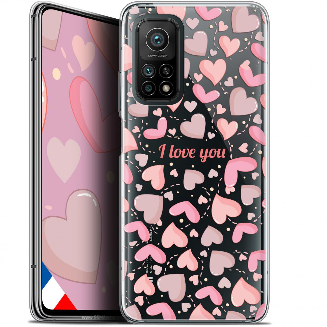 Caseink - Coque Pour Xiaomi Mi 10T / 10T Pro 5G (6.67 ) [Gel HD Collection Love Saint Valentin Design I Love You - Souple - Ultra Fin - Imprimé en France] - Coque, étui smartphone