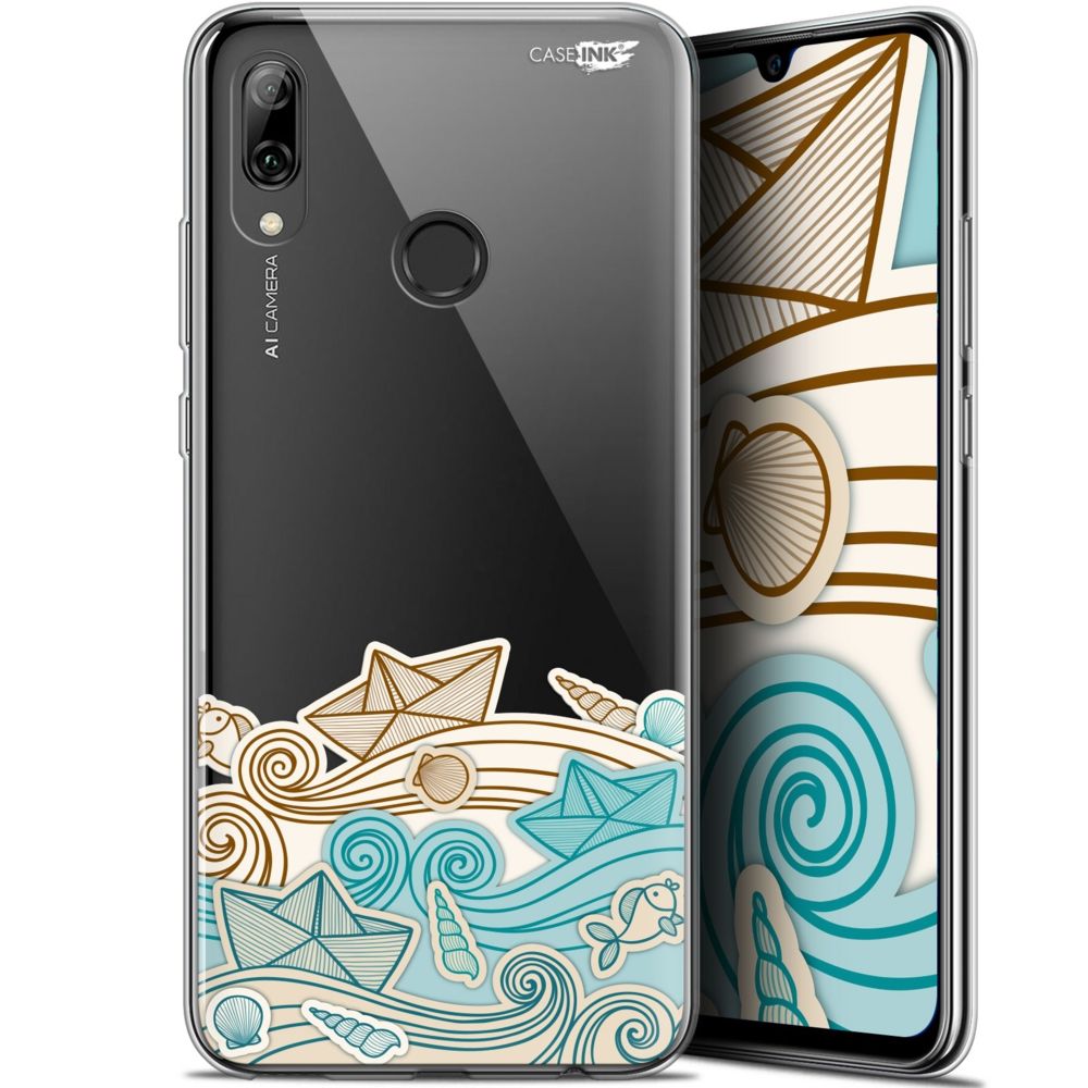 Caseink - Coque arrière Pour Huawei P Smart 2019 (6.21 ) Crystal Gel HD [ Nouvelle Collection - Souple - Antichoc - Imprimé en France] Bateau de Papier - Coque, étui smartphone
