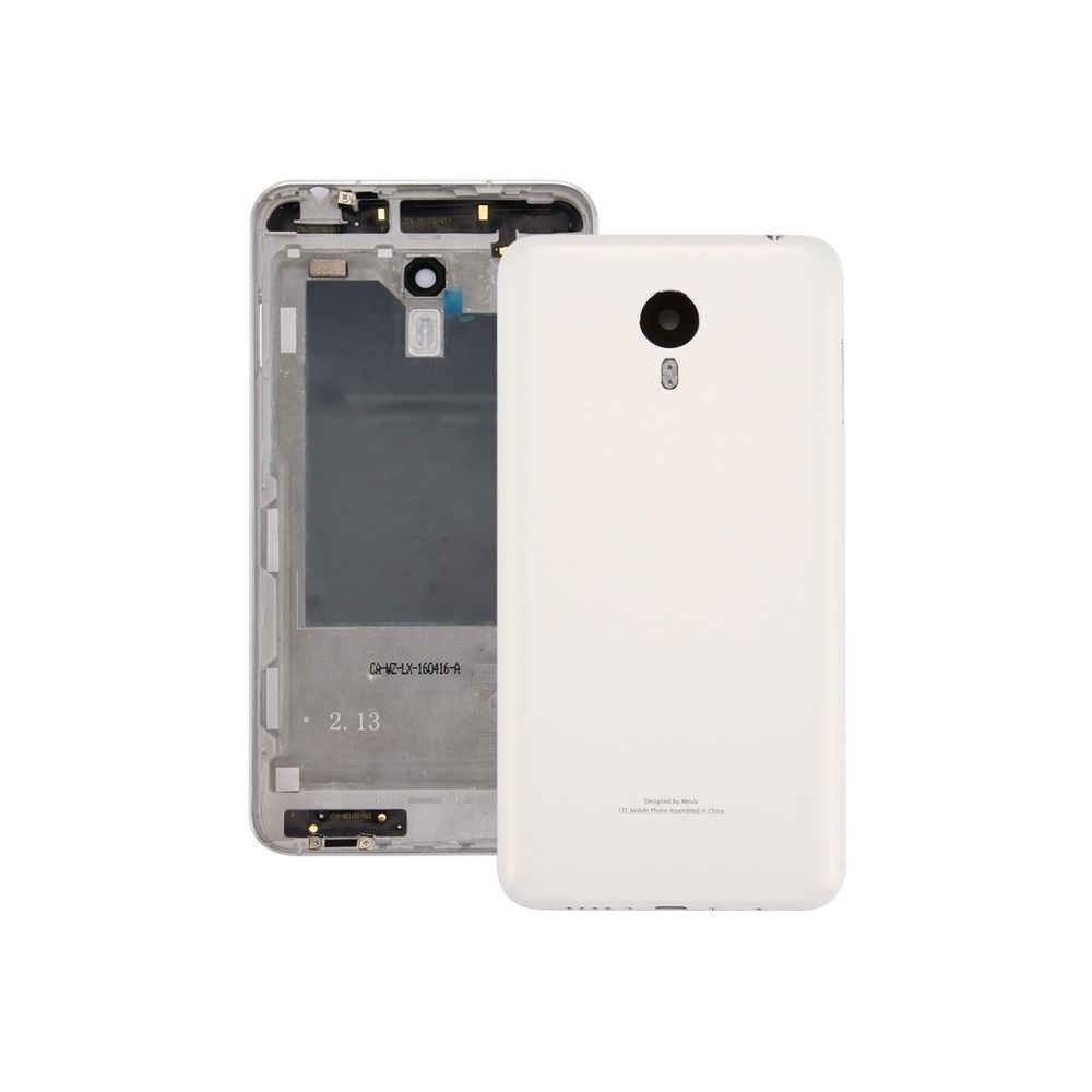 Wewoo - Coque arrière blanc pièce détachée Meizu Meilan Métal Arrière Cache Batterie - Autres accessoires smartphone