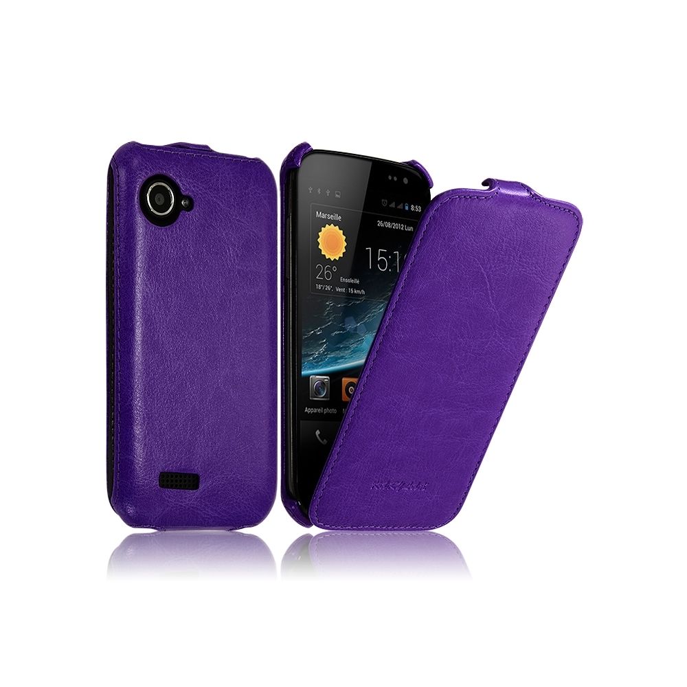 Karylax - Housse Etui Coque Rigide à Clapet pour Wiko Cink Slim 2 Couleur Violet - Autres accessoires smartphone