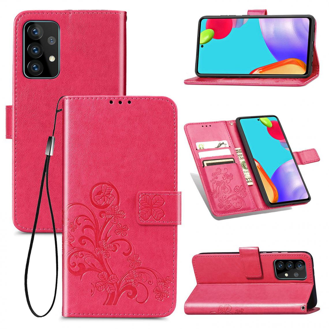 OtterBox - Samsung Galaxy A52 5G Housse Etui Coque de protection type portefeuille (lys) [rose] - Coque, étui smartphone