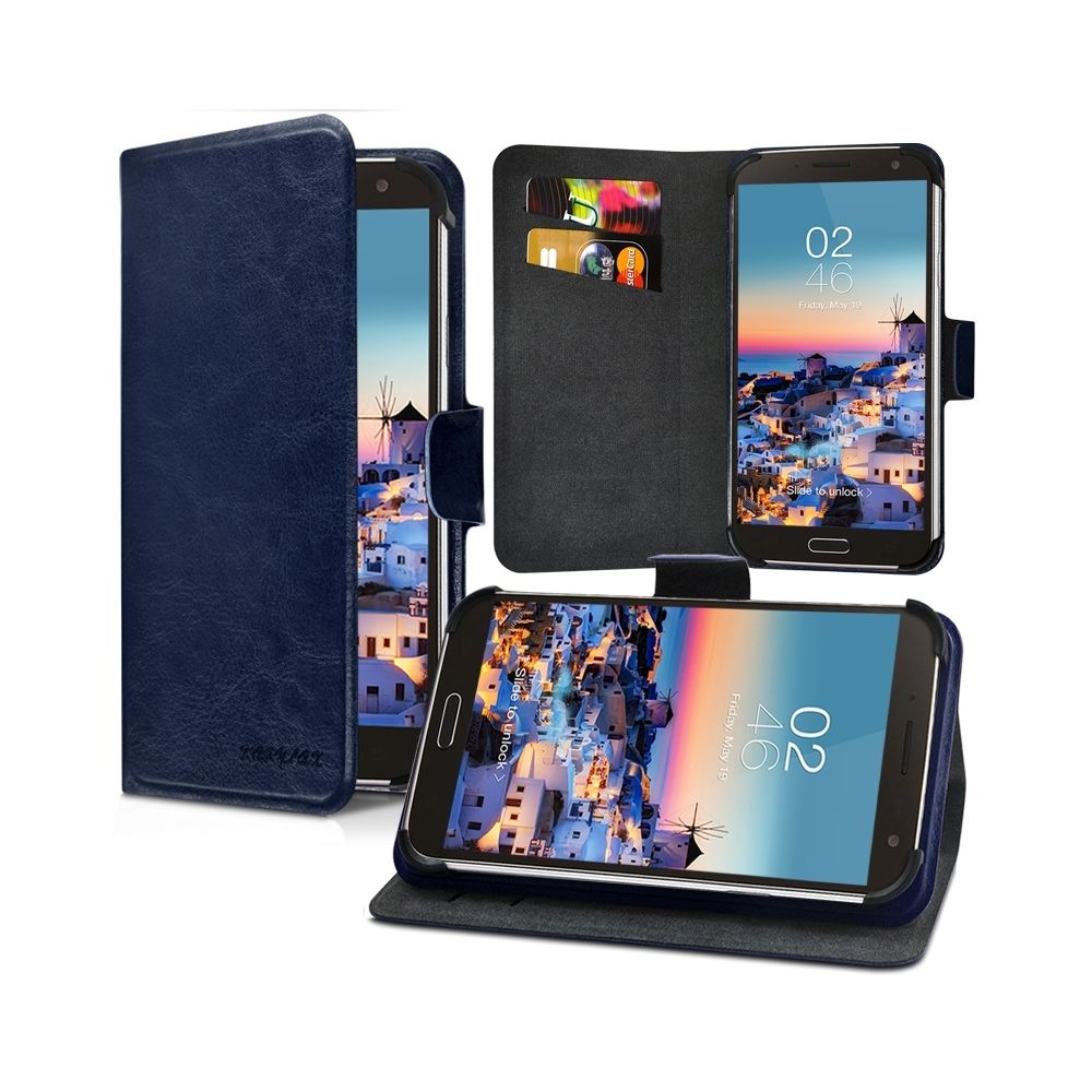 Karylax - Housse Etui Suppport Universel L Couleur Bleu pour Huawei Ascend G620s - Autres accessoires smartphone