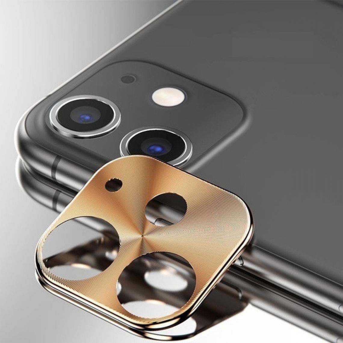 Shot - Protège Cameras Metal pour "IPHONE 11 Pro" Protection 3D Decoration (OR) - Protection écran smartphone